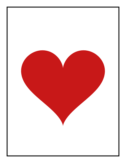 Red heart card