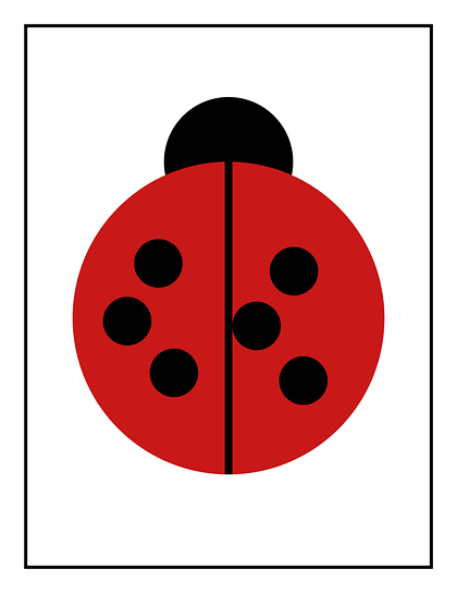 Red ladybug card