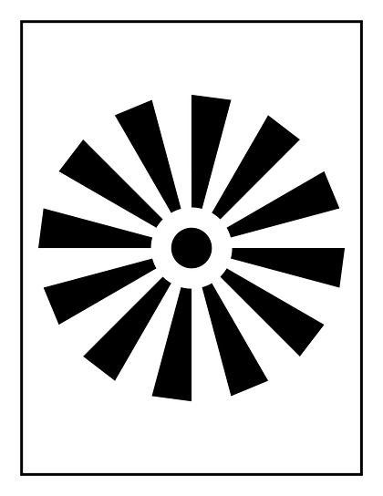 Sunburst rays card