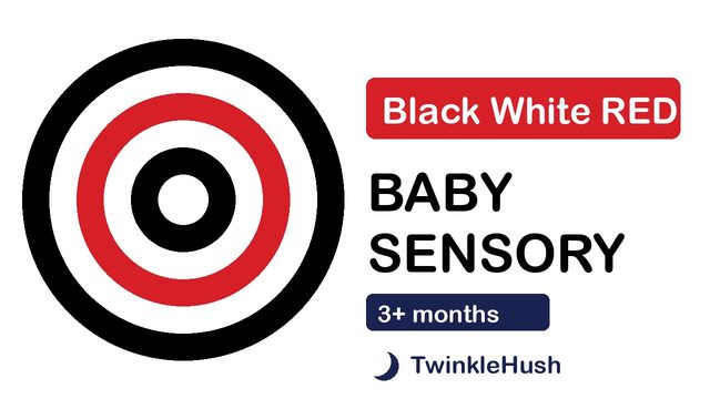Black, White and Red Baby Sensory: shapes and faces