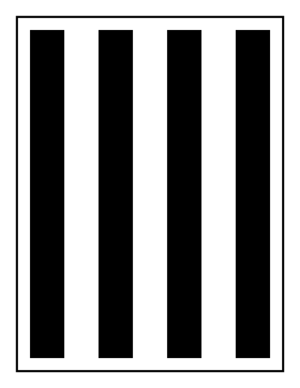 Bold vertical stripes card
