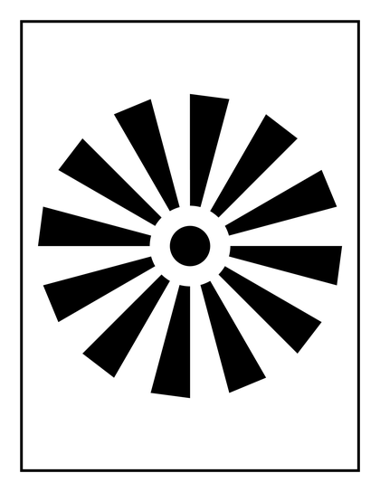 Sunburst rays card